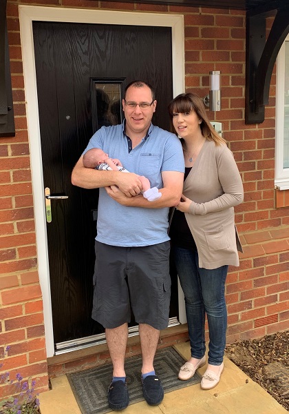 New arrival at Stanton Cross as happy couple celebrate birth of baby George